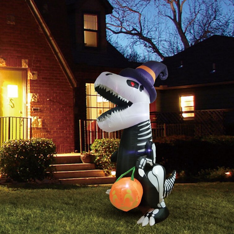 The Holiday Aisle Halloween Inflatable Skeleton Dinosaur Reviews